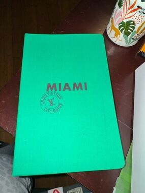 SOLD OUT Louis Vuitton Miami City Guide Notebook - Teal Cover with Maroon Logo